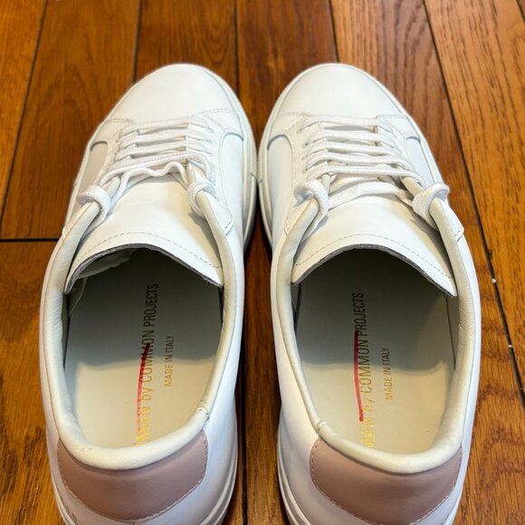 NWOT Woman by Common Project Sneakers Size 39 EU Italian-Made White Leather - Picture 5 of 7